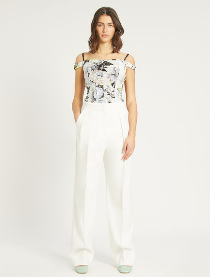 Printed sleeveless top