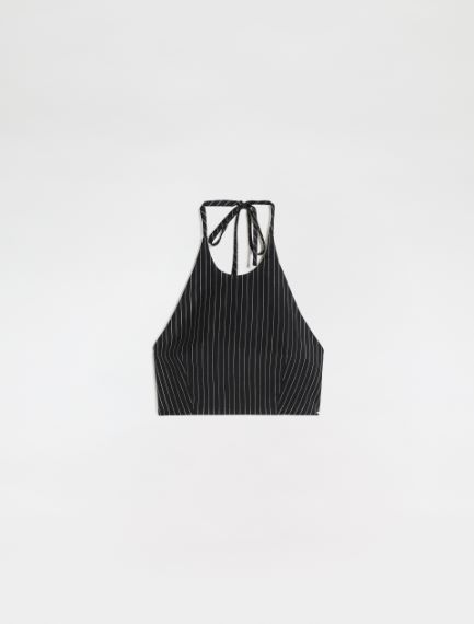 Cropped halterneck top