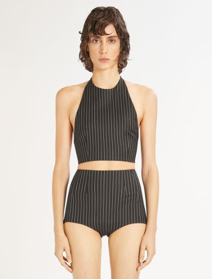 Cropped halterneck top