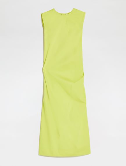 Stretch cotton gabardine dress