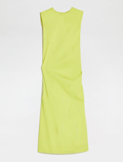 Stretch cotton gabardine dress