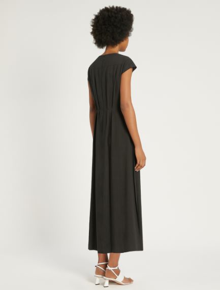 Viscose and ramie dress