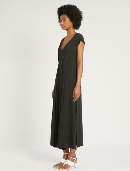 Viscose and ramie dress