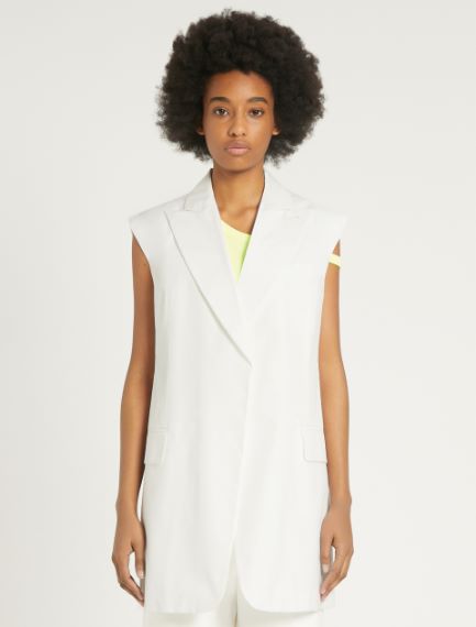 Cotton poplin waistcoat
