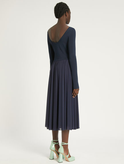 Pleated skirt dress