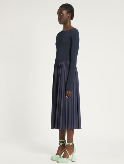 Pleated skirt dress