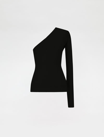 One-shoulder sweater