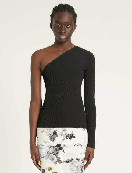 One-shoulder sweater