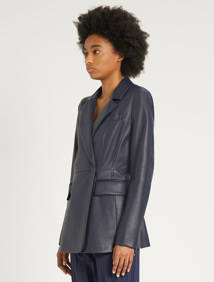 Nappa leather blazer