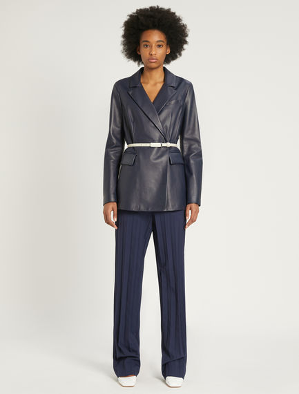Nappa leather blazer