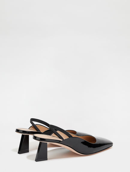 Slingback in vernice