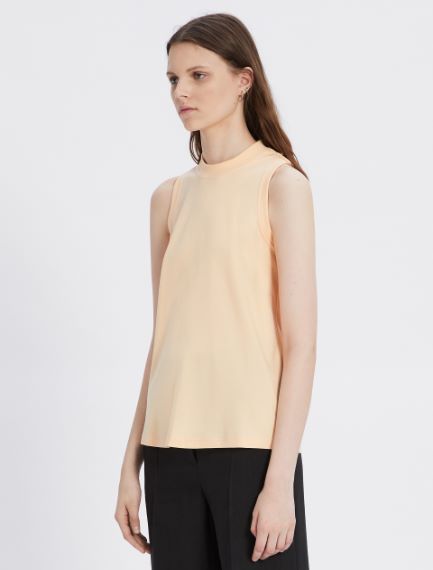 Cotton and modal interlock top
