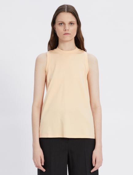 Cotton and modal interlock top