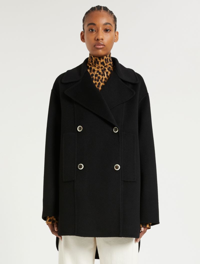 black cashmere coat