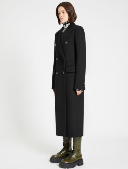 Padded double-breasted coat