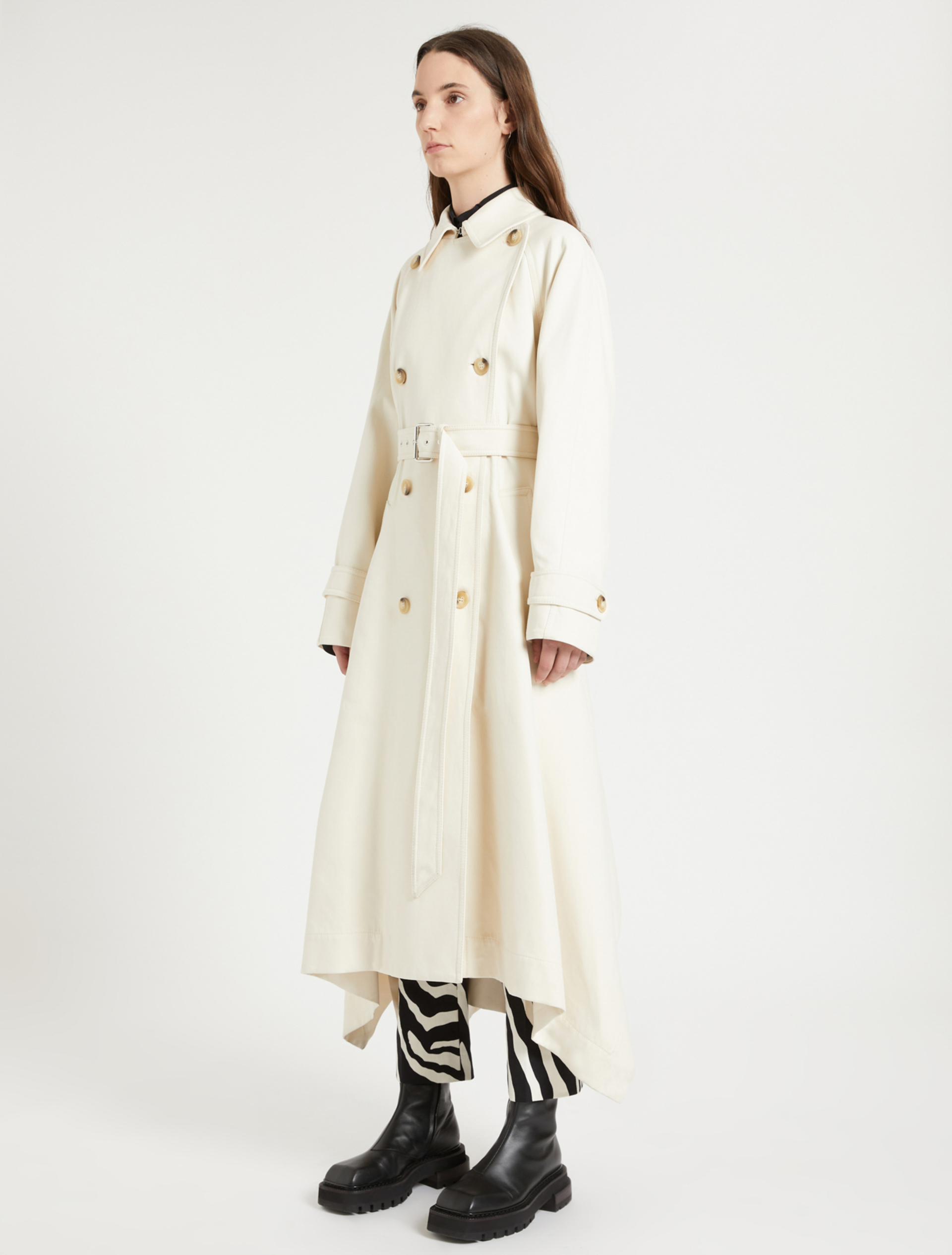 ankle trench coat