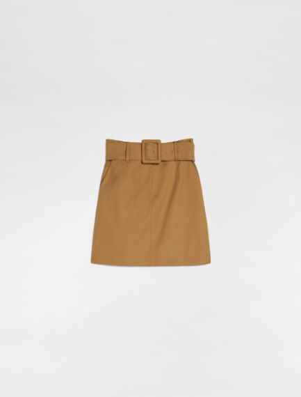 Belted mini skirt