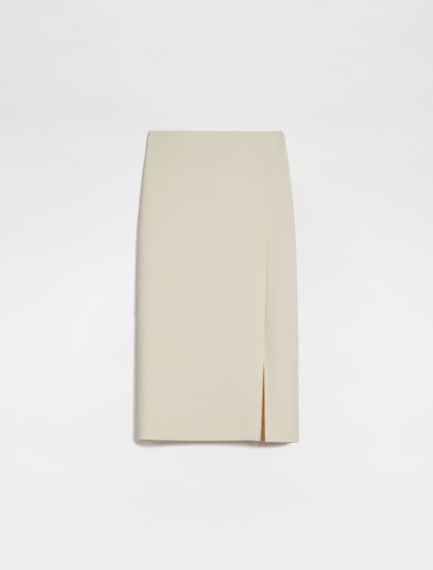 Gonna dritta in misto lana stretch