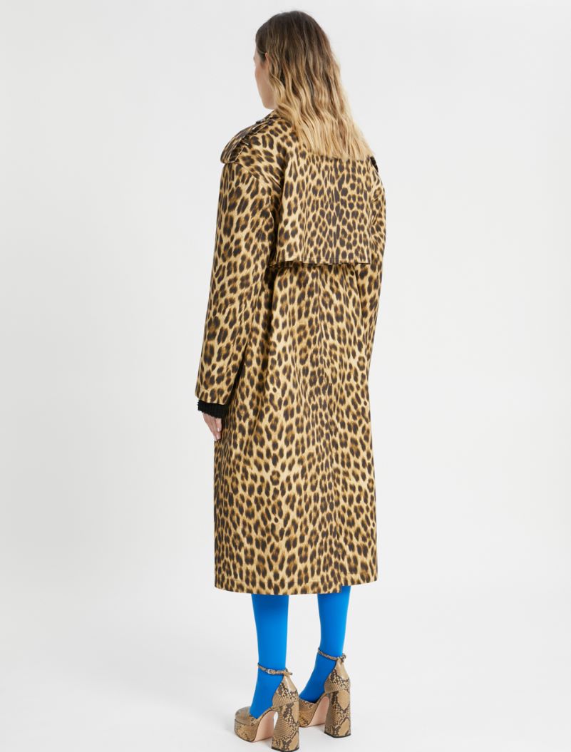 yas leopard print coat