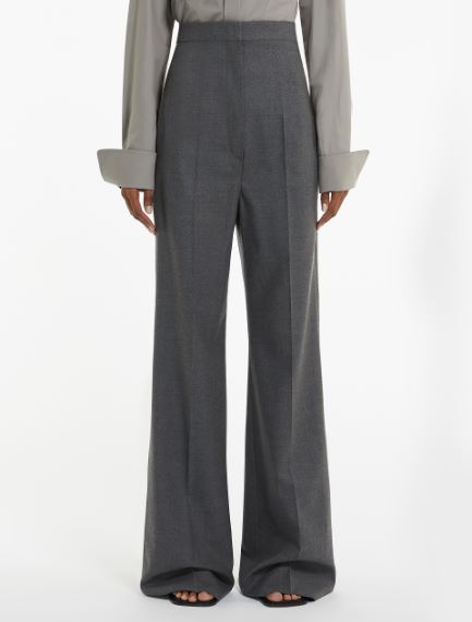 Pantalone palazzo in flanella
