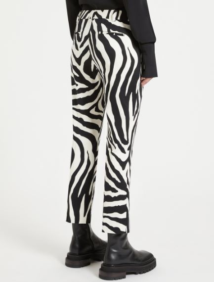 Animal-print trousers