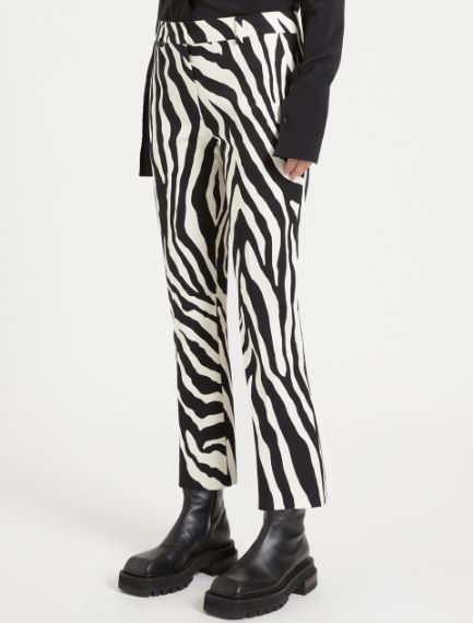 Animal-print trousers
