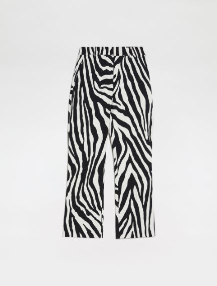 Animal-print trousers