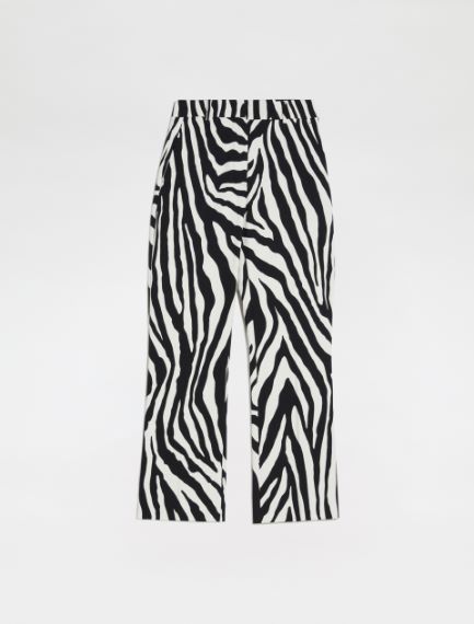 Animal-print trousers