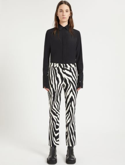 Animal-print trousers