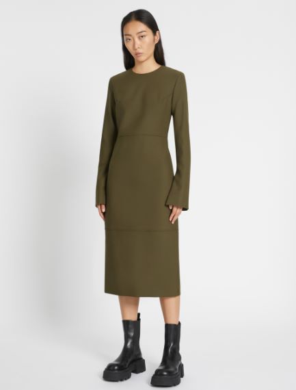 Abito midi in lana