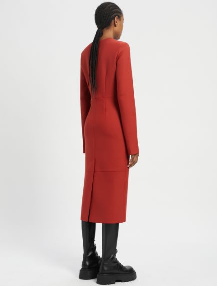 Abito midi in lana