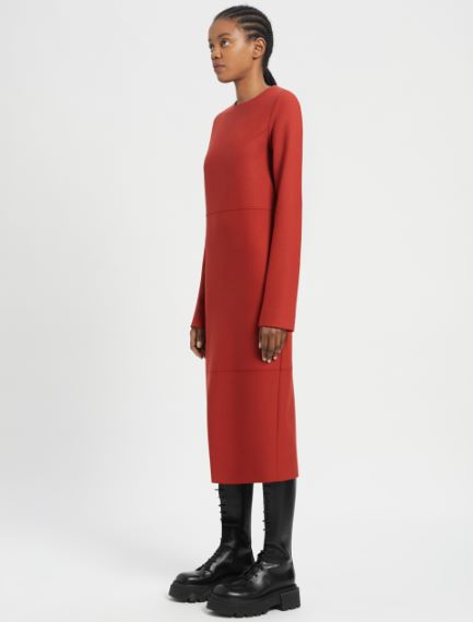 Abito midi in lana