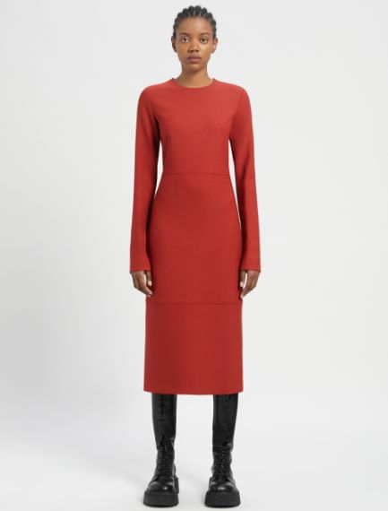 Abito midi in lana
