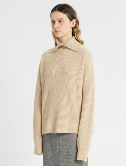 Maglia ampia in misto cachemire