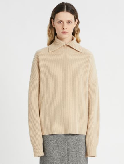 Maglia ampia in misto cachemire