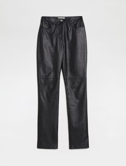 Pantalone 5 tasche in nappa