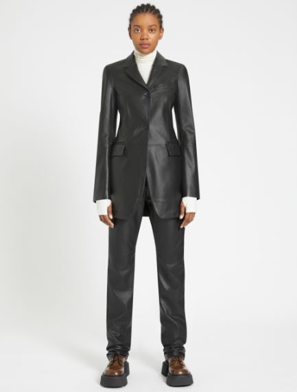 Blazer slim in nappa