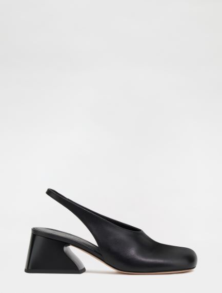 Semi-opaque slingbacks