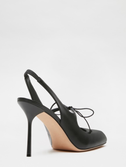Sling back con fiocco