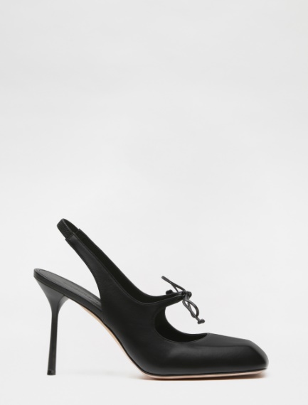 Sling back con fiocco