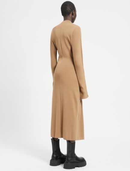 Gathered jersey dress