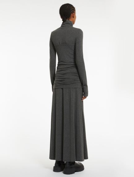 Double-layered jersey dress