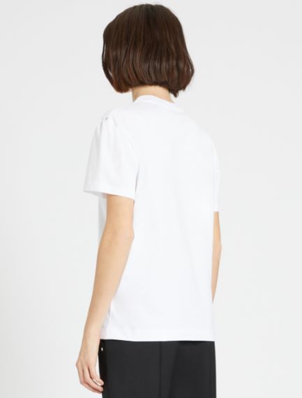 T-shirt con ricamo a paillette