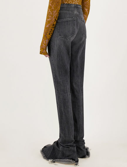 5-pocket worn denim trousers