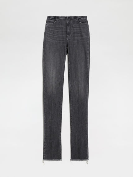 5-pocket worn denim trousers