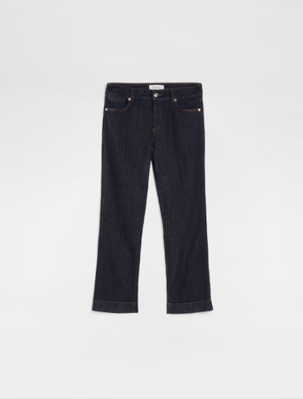 5-pocket mini-flare cropped trousers