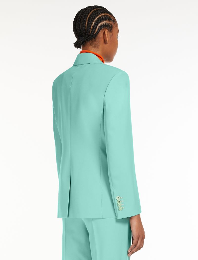 Blazer in gabardina di lana, verde salvia - Sportmax
