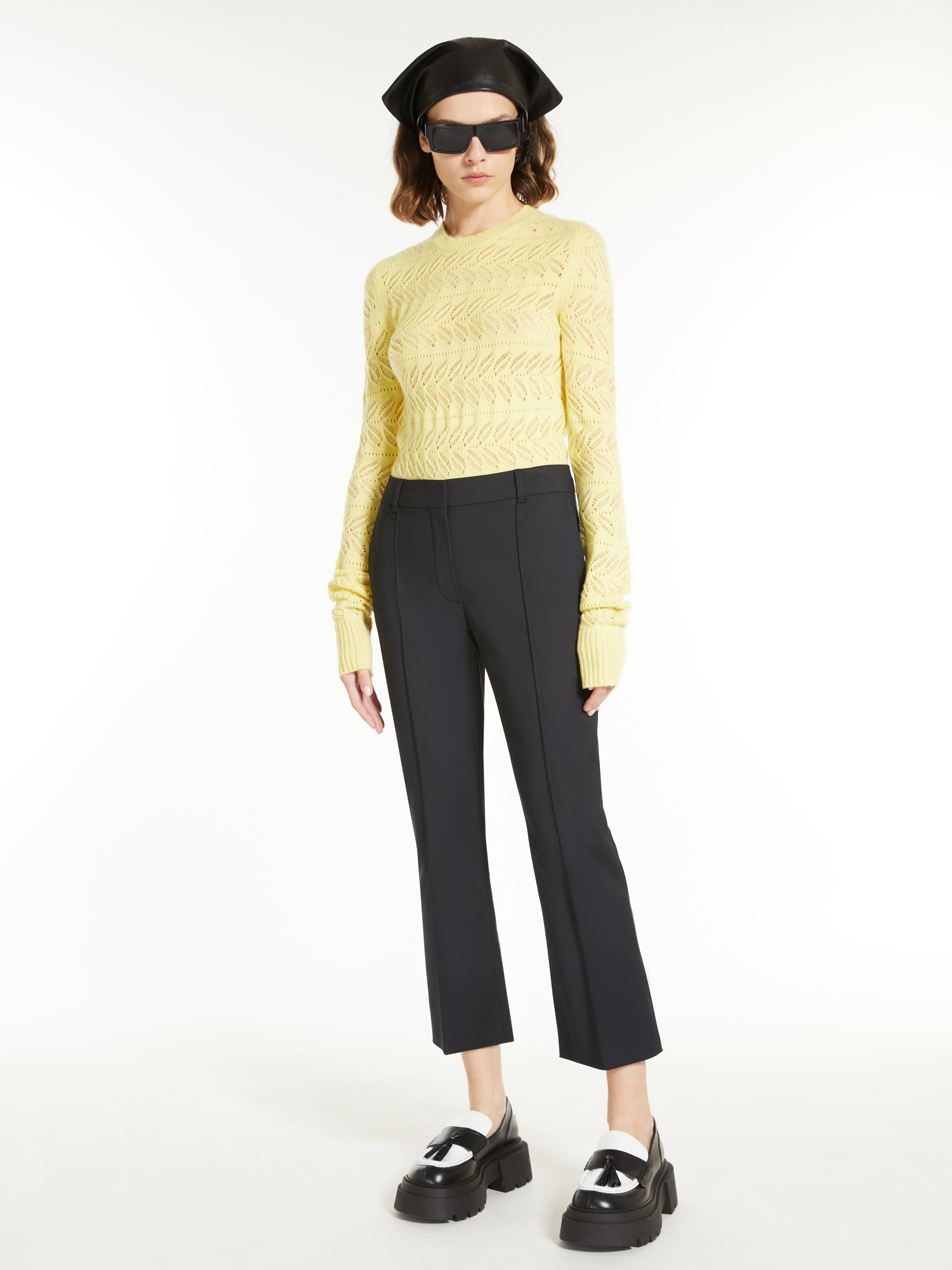 Mini flare trousers, black - Sportmax