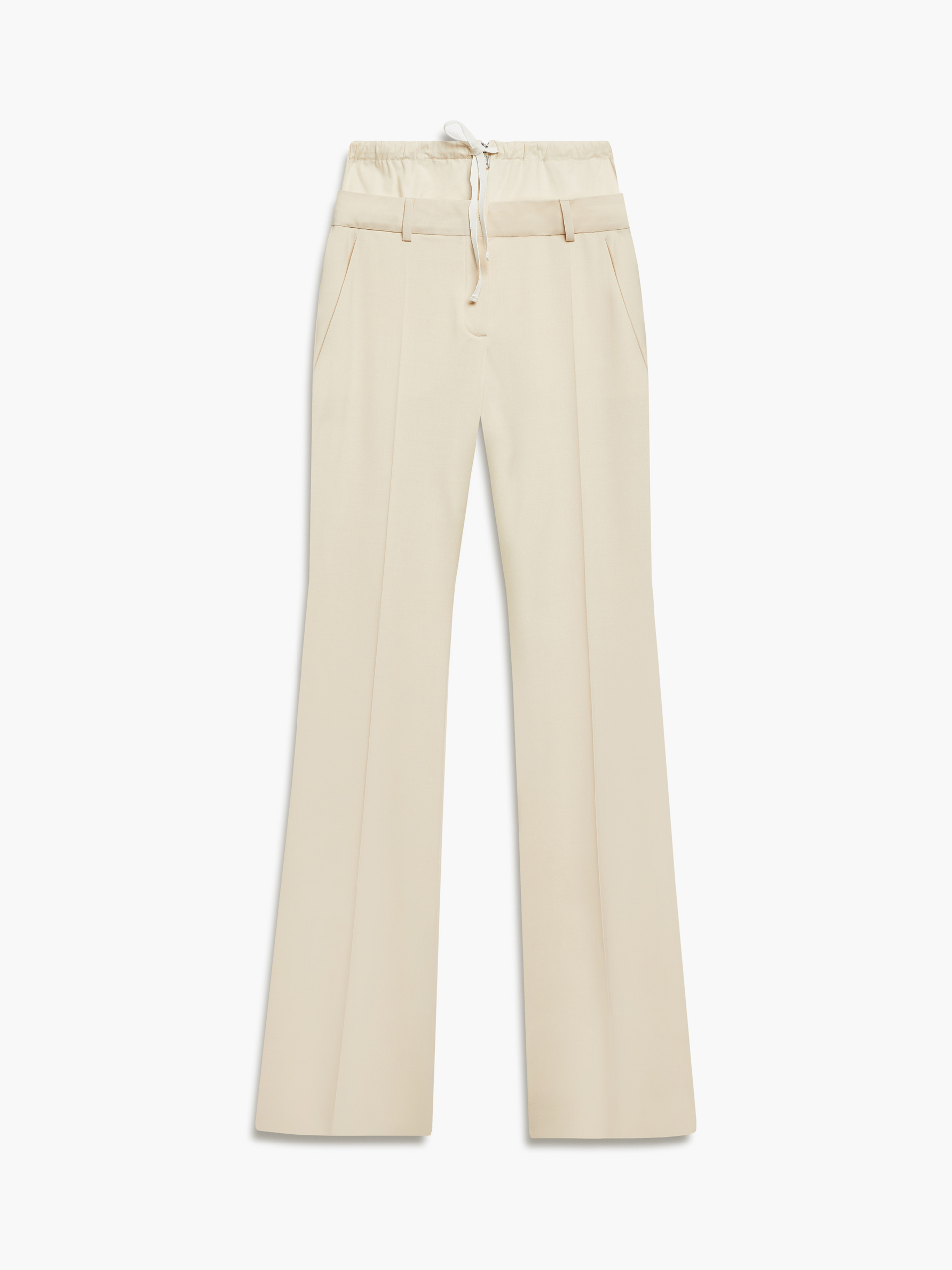 Double-waisted flared trousers, nudo - Sportmax Double-waisted flared trousers, nudo - Sportmax