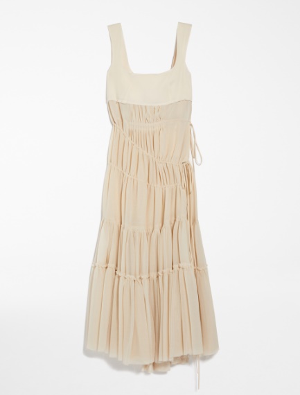 Drawstring two-piece dress